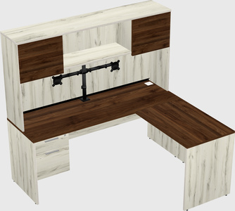 L-shaped office desk