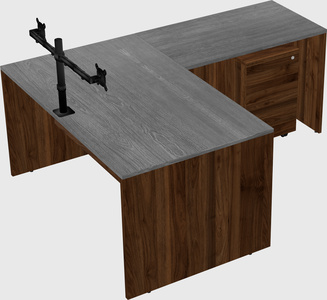 L-shaped office desk