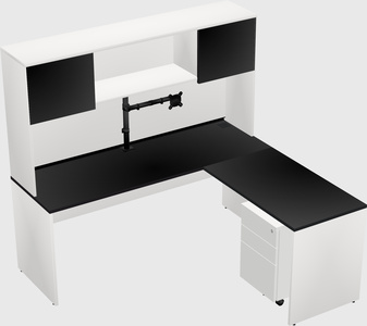 L-shaped office desk