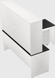 L-shaped office desk