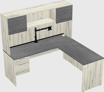 L-shaped office desk