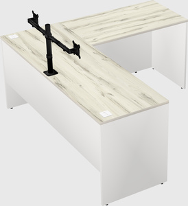 L-shaped office desk