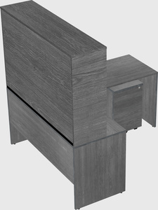 L-shaped office desk