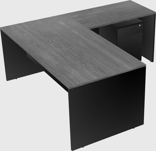 L-shaped office desk