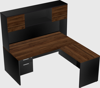 L-shaped office desk
