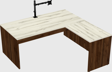 L-shaped office desk