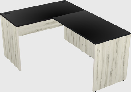 L-shaped office desk