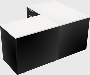 L-shaped office desk