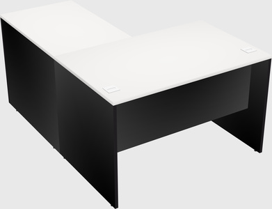 L-shaped office desk