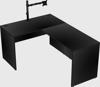 L-shaped office desk