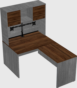 L-shaped office desk