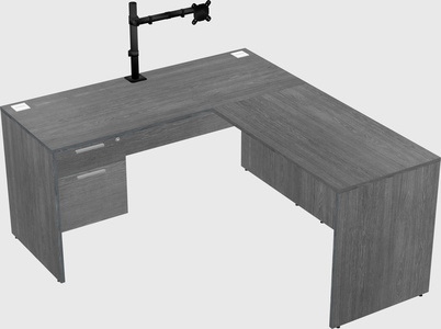 L-shaped office desk