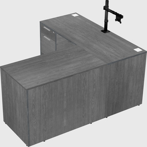 L-shaped office desk