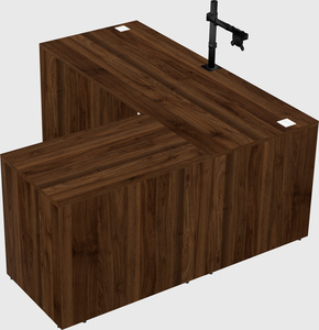 L-shaped office desk