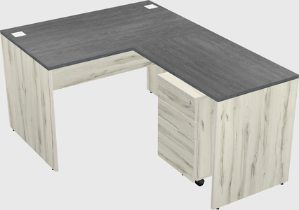 L-shaped office desk