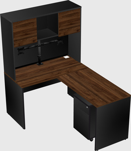 L-shaped office desk