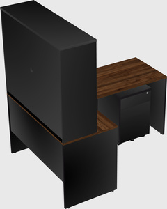 L-shaped office desk