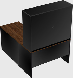 L-shaped office desk