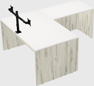 L-shaped office desk