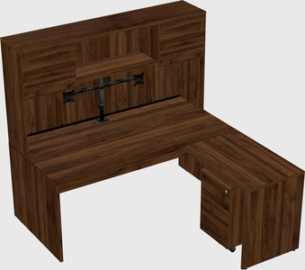 L-shaped office desk