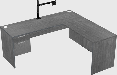 L-shaped office desk
