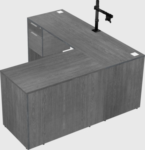 L-shaped office desk