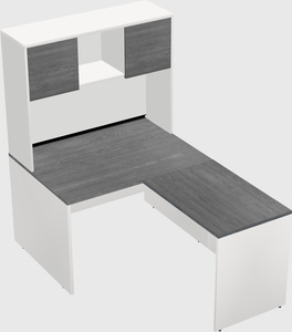 L-shaped office desk