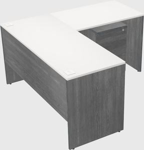 L-shaped office desk