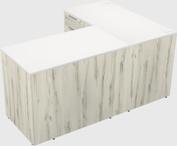 L-shaped office desk