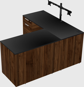 L-shaped office desk