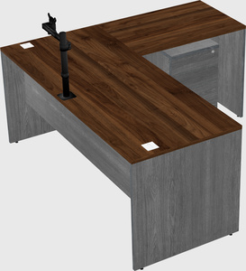 L-shaped office desk