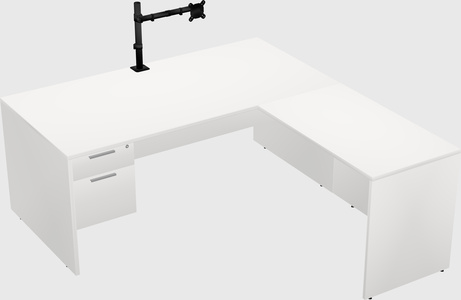 L-shaped office desk