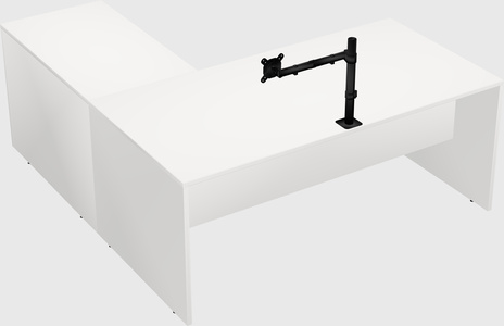 L-shaped office desk