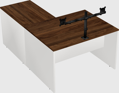 L-shaped office desk