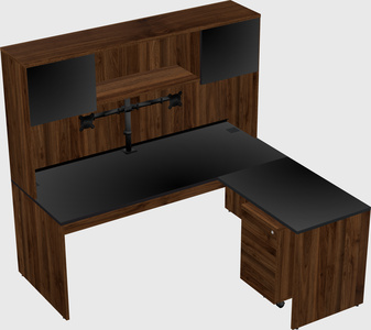 L-shaped office desk