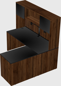 L-shaped office desk