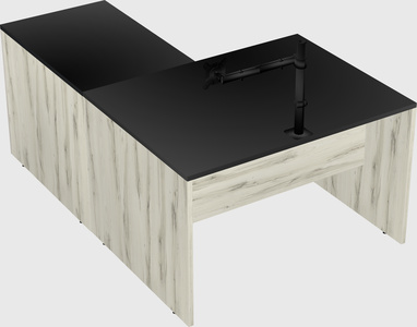 L-shaped office desk
