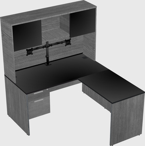 L-shaped office desk