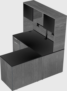 L-shaped office desk