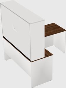 L-shaped office desk