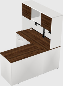 L-shaped office desk