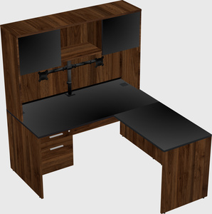 L-shaped office desk