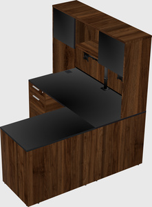 L-shaped office desk