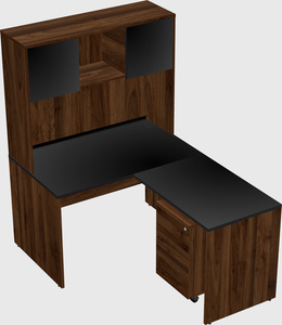 L-shaped office desk