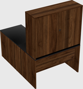 L-shaped office desk