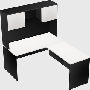 L-shaped office desk