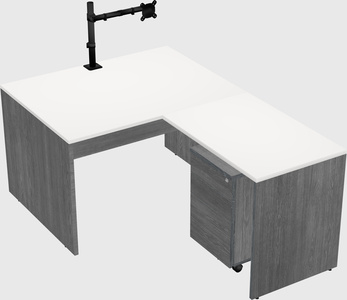 L-shaped office desk