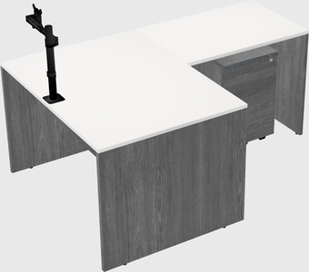 L-shaped office desk