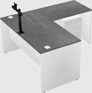 L-shaped office desk