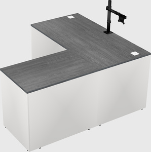 L-shaped office desk